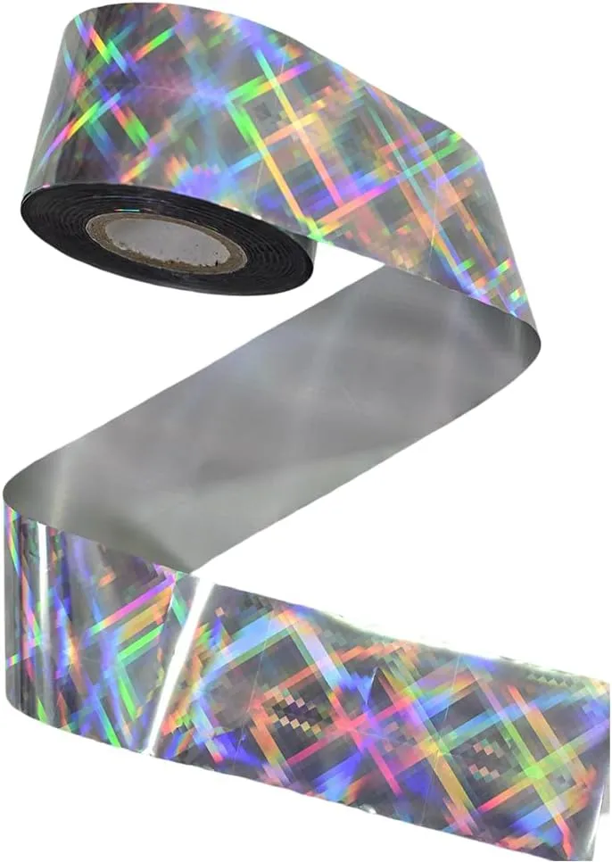 1 roll 100m Nail Foil Holographic Transfer Foil Paper Laser Metal Effect Nail Art Decals Decorations (2002)