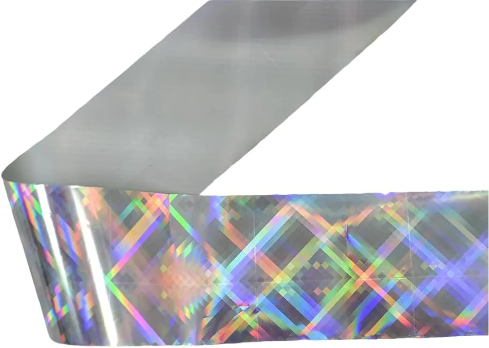 1 roll 100m Nail Foil Holographic Transfer Foil Paper Laser Metal Effect Nail Art Decals Decorations (2002)