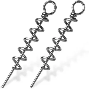 100pcs Fishing Soft Lures Spring Twist Lock Bait Worm Keeper for Crank Hook Soft Lures