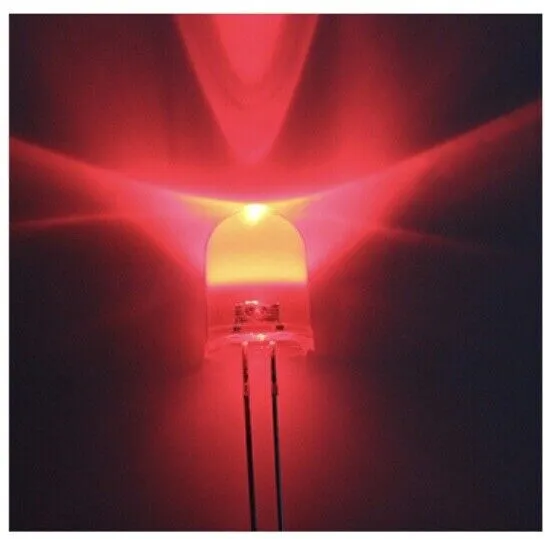 10pcs  10mm 12V Prewired 1.5Hz FLASHING Clear Top Leds All Colours Hobby DIY
