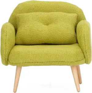 1/12 Scale Dollhouse Sofa 1:12 Scale Simple Design Modern Style Doll House Miniature Furniture Yellow Green Sofa(Green)