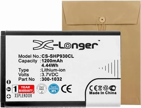 1200mAh Battery for Shoretel IP930D PN 10000058, 300-1032, SH-10450 4.44Wh