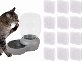 12Pack Pet Water Filters-Petmate Replendish and Petmate Mason Compatible Ultra-Fine Charcoal Water Filters