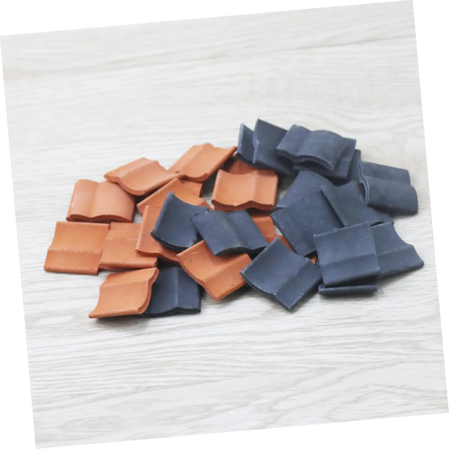 150pcs Miniature Roof Tiles Lifelike Tiny Blocks for Models for Boys and Girls Crafts Garden Decor for Creative Projects and Model Building