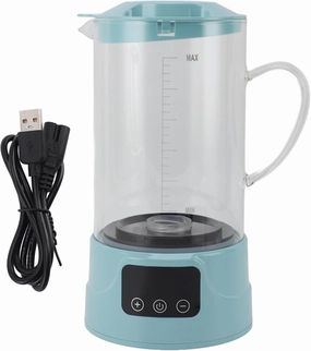 1.5L Large Capacity Hydrogen Water Pitcher, USB Rechargeable Hydrogen Rich Water Generator Machine, PP Material for, Time Display, 1000 1500ppb Hydrogen Content,