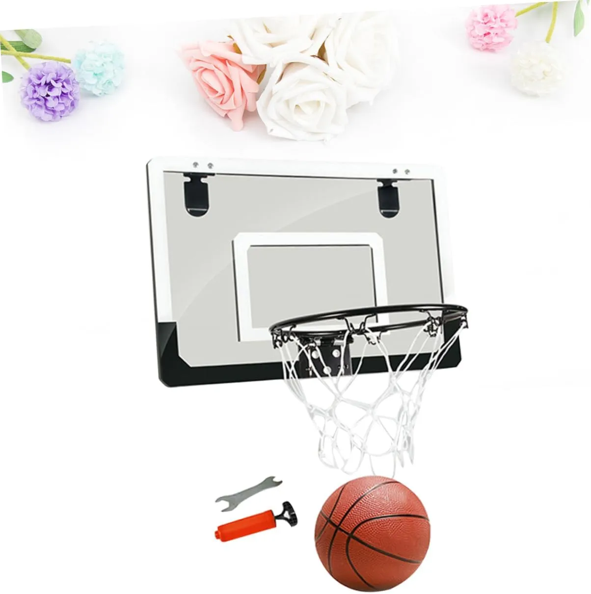 1pc Basketball Hoop Game Suspension Basketball Indoor Basketballs Over Door Basketball Hoop Indoor Mini Toy Mini Basketball Ball Basketball Shooting Sets Creative Basketball Board