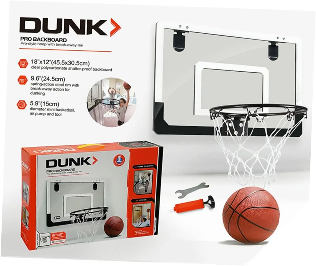 1pc Basketball Hoop Game Suspension Basketball Indoor Basketballs Over Door Basketball Hoop Indoor Mini Toy Mini Basketball Ball Basketball Shooting Sets Creative Basketball Board