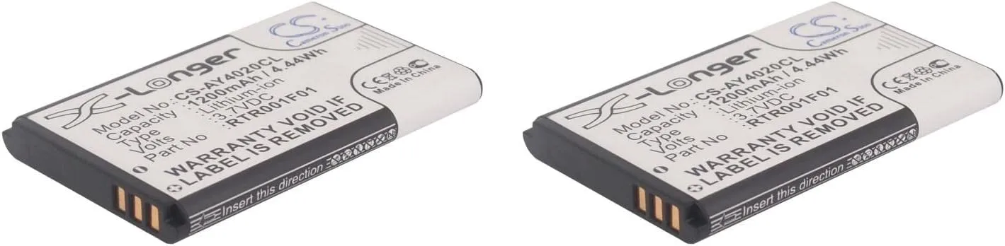 2 Pcs 1200mAh/3.7V Replacement Battery for AGFEO DECT 60 DECT 60 IP