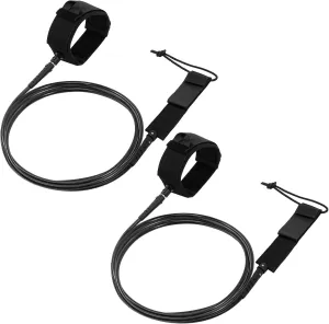 2 Pcs Surf Leash 6/7/8 ft Straight Surf Board Leashes 6/7mm Surfboard Leash Legrope Wrist Strap for Paddleboard, Shortboard, Longboard, Surfboards