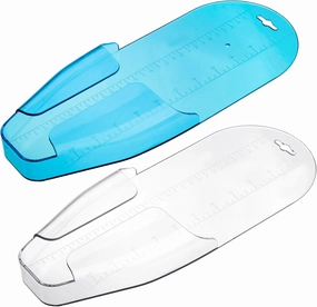 2 Pcs Crappie Fast Check Fish Measuring Board Fish Ruler Crappie Checker Bump Board Fishing Ruler Measuring Device Easy to Clean Fishing Gear Accessory, Blue and White