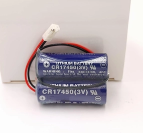 2CR17450-2WK27 / D80UB016170 2600mAh 3V Replacement PLC Industrial Control Battery Pack for Mazak 2CR17450 3V Battery