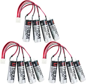 [3 Pack] 8000mAh ER6V/3.6V Lithium Battery Replacement for Yaskawa HW0470360-A Motoman Robot 149689-1