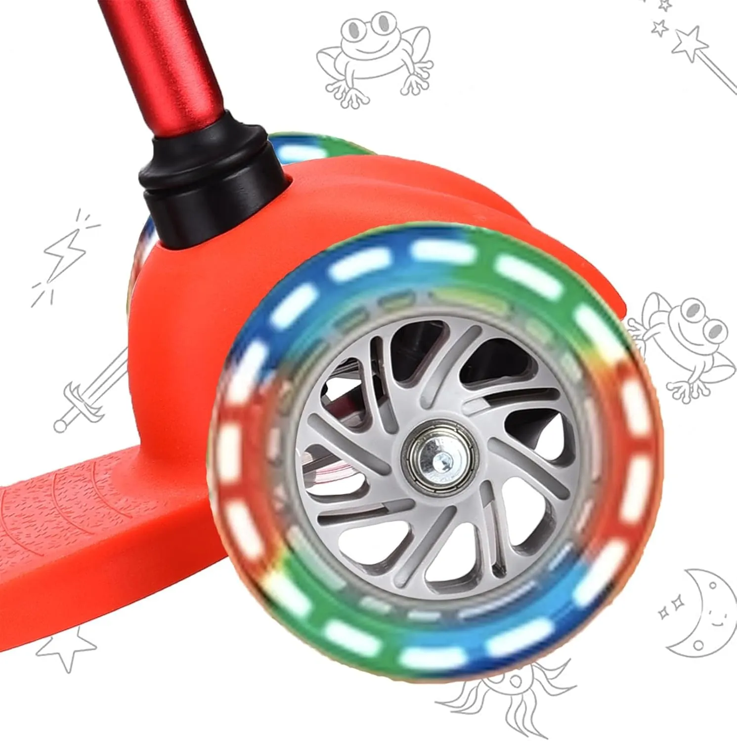 3 Wheel Scooters for Kids, Kick Scooter for Toddlers 3-6 Years Old, Boys and Girls Scooter with Light Up Wheels, Mini Scooter for Children