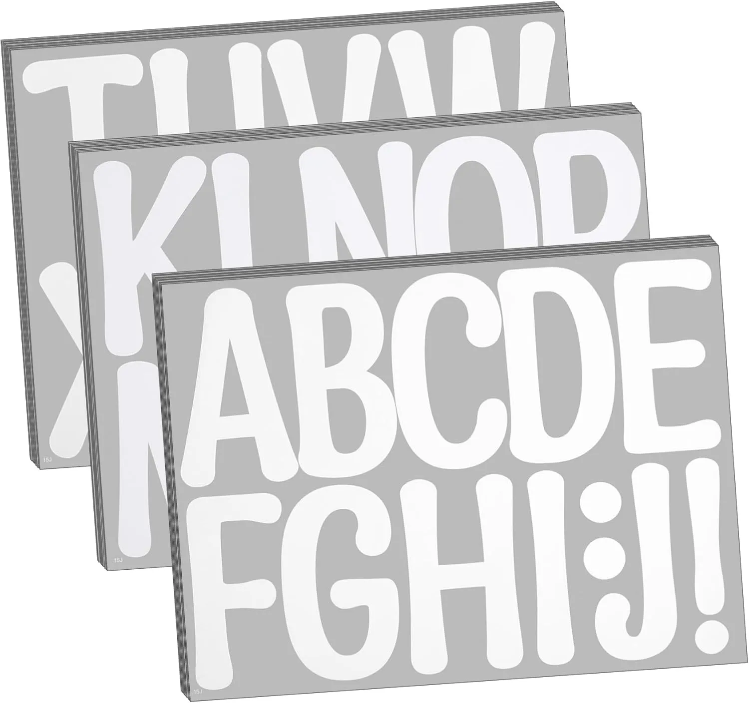 30sheets Large Alphabet Stickers of Easy Stick Durable Letter Stickers for Mailbox Poster Board and Crafts Recognizable Wear-Resistant Design