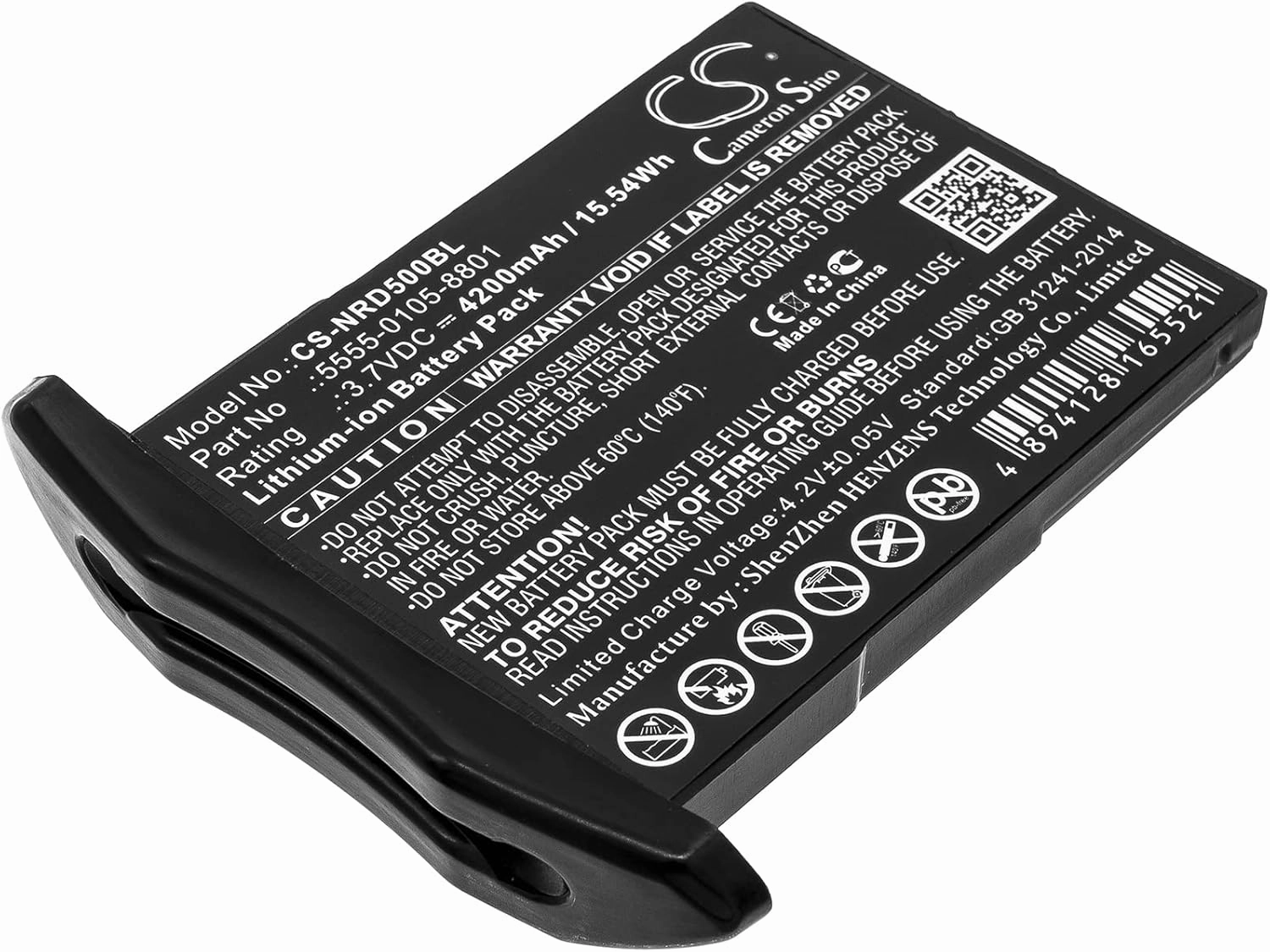 4200mAh Replacement Battery for NCR Orderman NCR Orderman 5 5555-0105-8801 (3.7V)