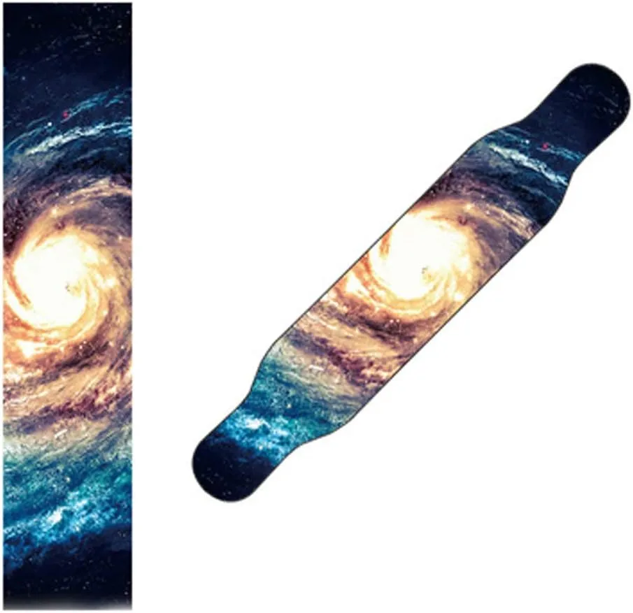 47"X10" Sport Outdoor Electric Skateboard Longboard Dancing Board Old School Board Waterproof Griptape Sheet Sticker Deck Sandpaper