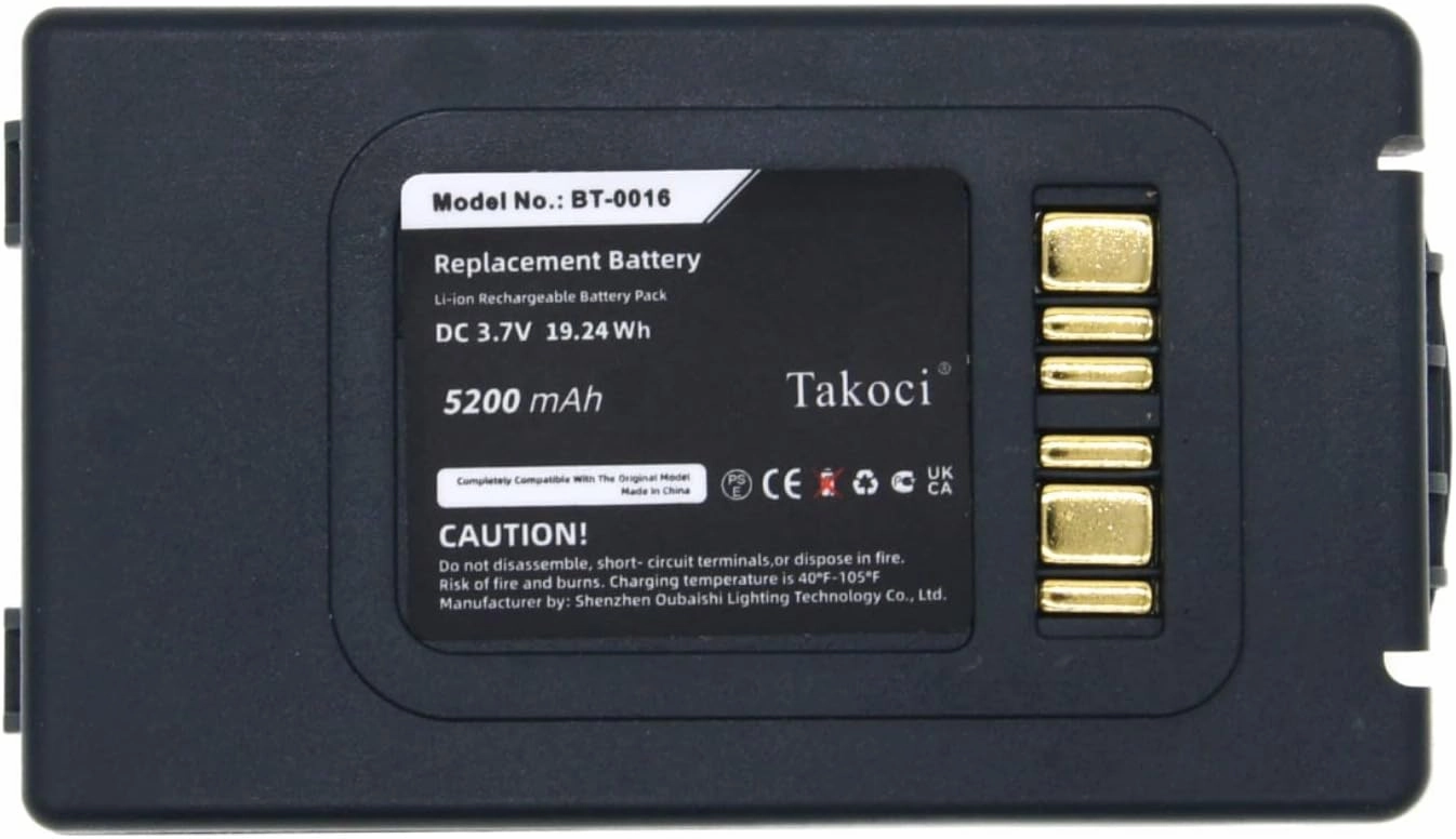 5200mAh Replacement Battery for Datalogic Skorpio X3 Skorpio X4,fits Part no BT-0016 94ACC0046 94ACC0048 BT-0015 Barcode Scanner Battery