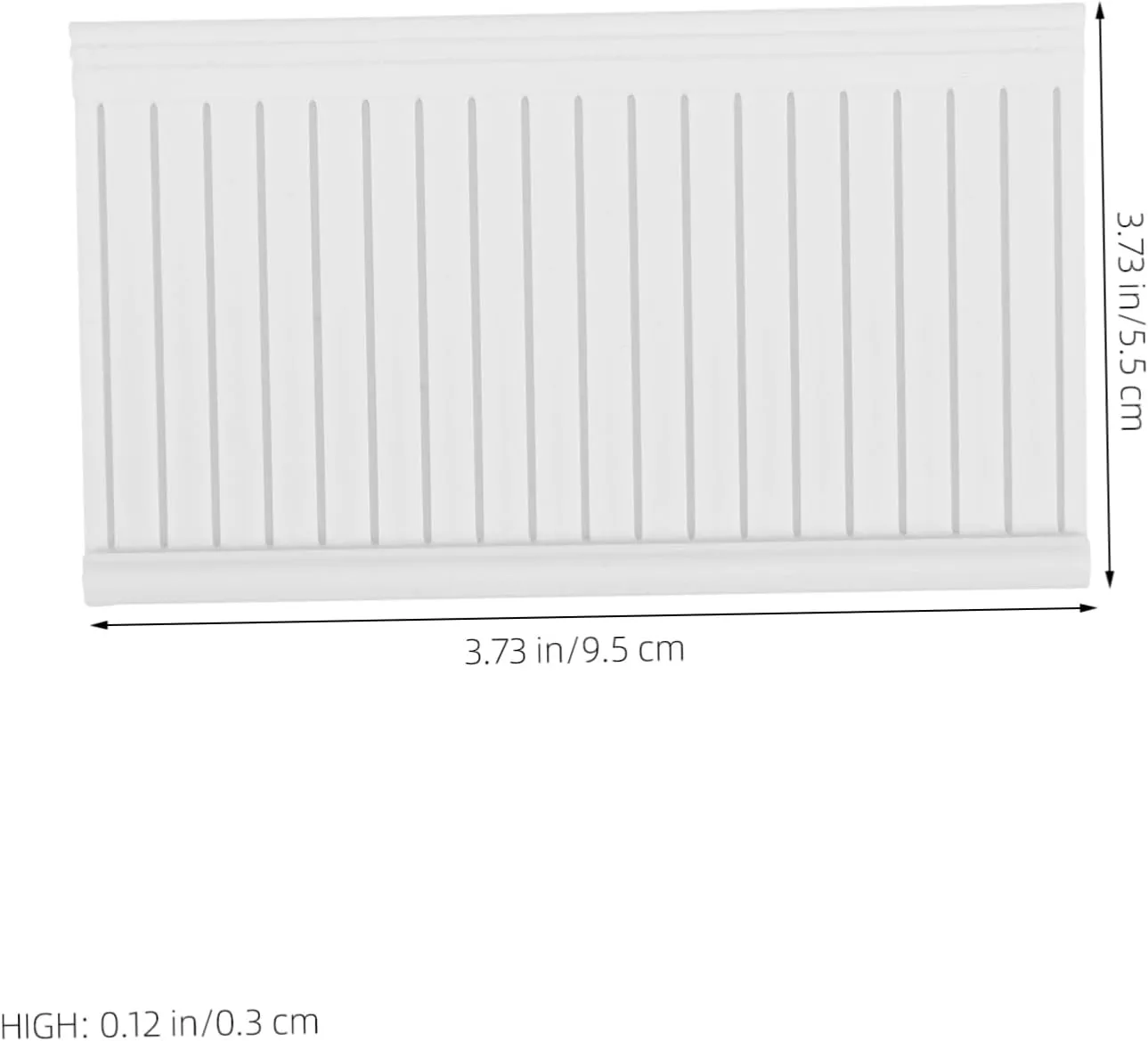 5pcs Miniature Dollhouse Wainscoting Panels Stylish Wall Trim for Miniature House Decoration Compact Design Meticulous Craftsmanship for Dollhouse Accessories