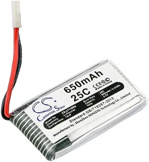 650mAh/3.7V Replacement Battery for Cheerson CX-30W