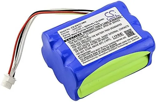 7.2V Battery Replacement for NONIN 4032-001, B11378, E-0367, MED640A, OM11378 Advant 2120, Advant 9600, Avant 2120, Avant 2120 NIBP Monitor