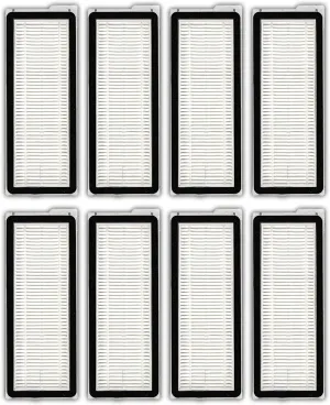 (8 Pack) Q Revo S Replacement HEPA Filter Compatible With Roborock Qrevo S, Qrevo Pro, Qrevo MaxV, Qrevo Plus, Qrevo Edge, Qrevo Curv Robot Vacuum, Filter Accessories Kit (NOT FOR Q Revo)