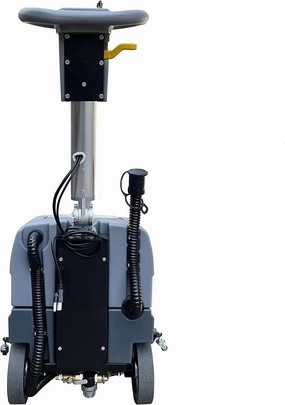 (EM-25) 15'' Brush Foldable Walk Behind Hand Push Floor Scrubber Machine,