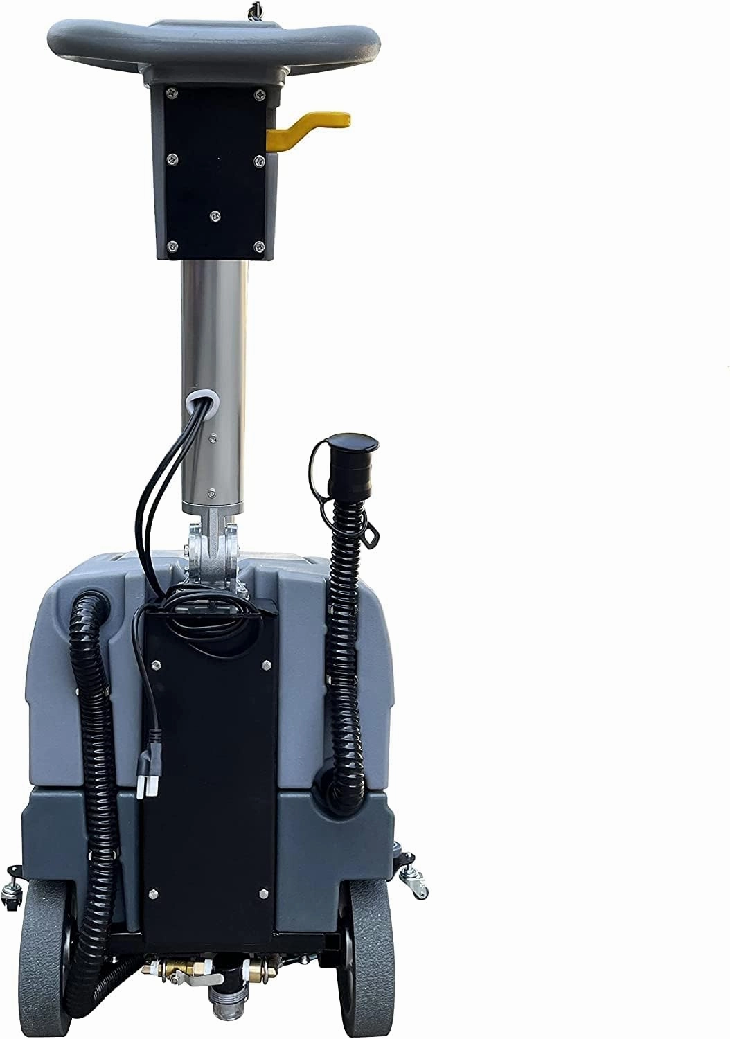 (EM-25) 15'' Brush Foldable Walk Behind Hand Push Floor Scrubber Machine,