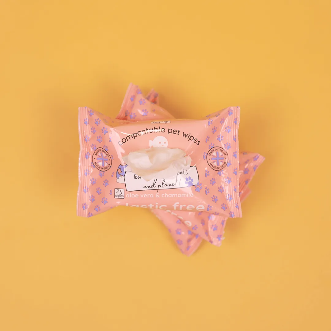 Adios Plastic - Compostable Pet Wipes (25 wipes)