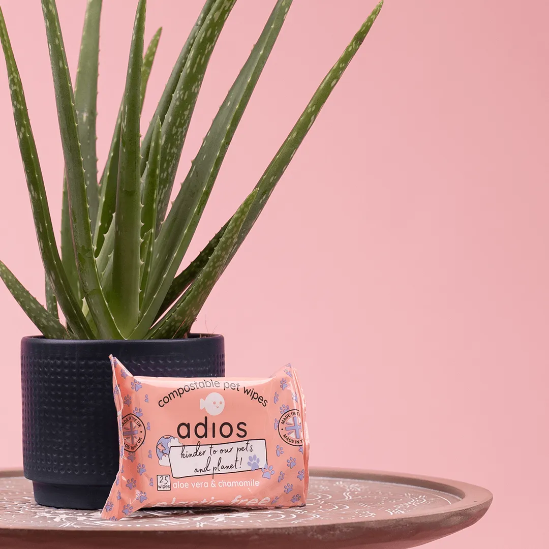 Adios Plastic - Compostable Pet Wipes (25 wipes)