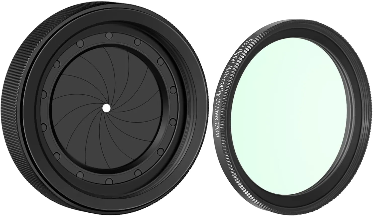 Adjustable Iris Aperture Diaphragm UV Filter KIT M30 to M37 Iris Aperture Diaphragm Adapter Optical Diaphragm 1.5-26mm Lens Module Adapter Ring PVS-31 PVS-14 Optics