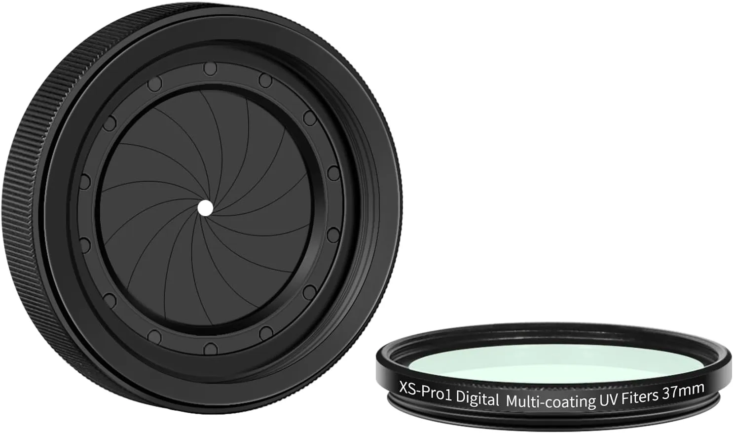 Adjustable Iris Aperture Diaphragm UV Filter KIT M30 to M37 Iris Aperture Diaphragm Adapter Optical Diaphragm 1.5-26mm Lens Module Adapter Ring PVS-31 PVS-14 Optics