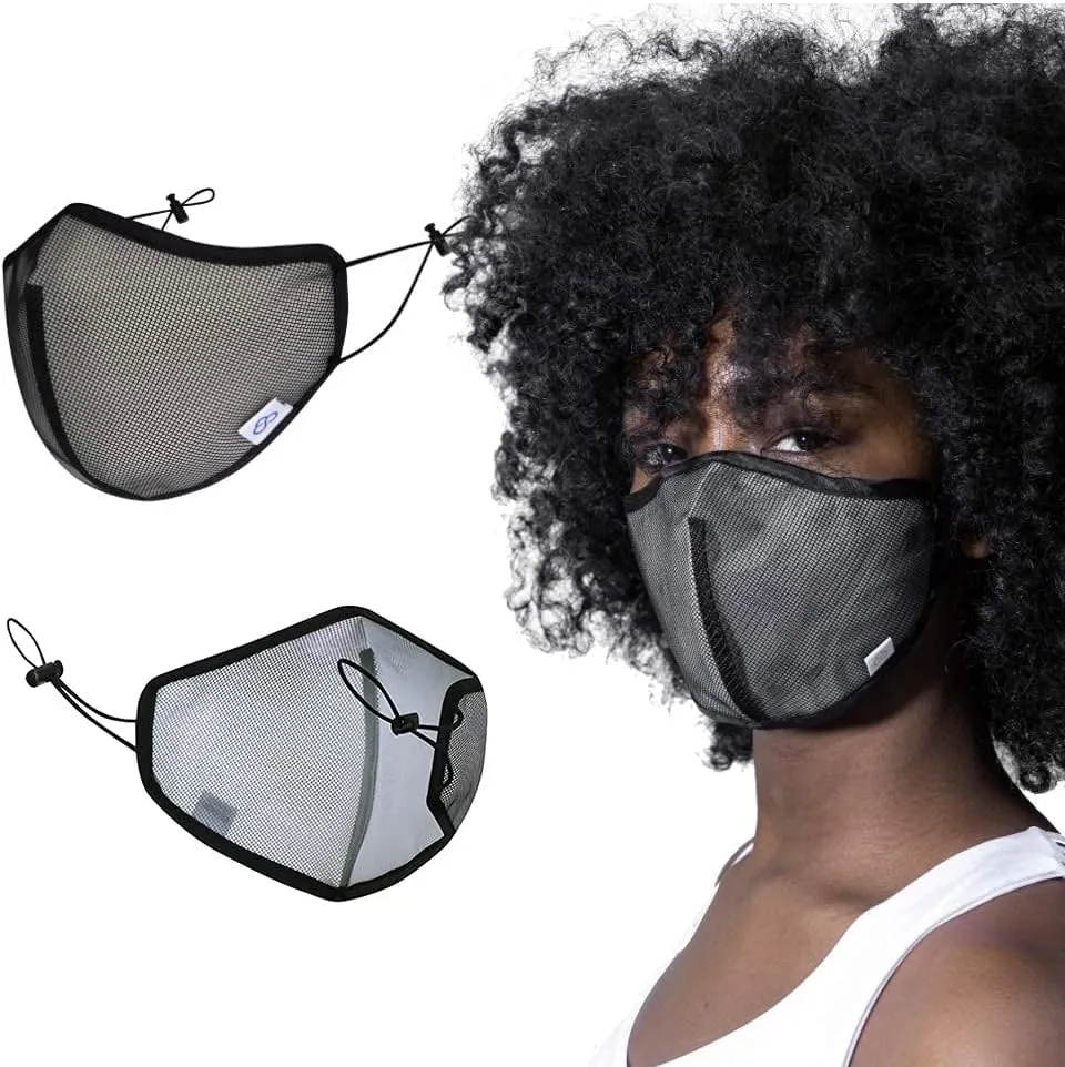 [ADULT ORIGINAL_MESH BLACK]Cloud Nano Airflow Breathable Comfortable Adjustable Sports/Leisure/Travel Mask for Unisex/Men/Women