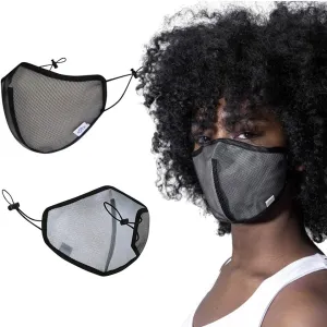 [ADULT ORIGINAL_MESH BLACK]Cloud Nano Airflow Breathable Comfortable Adjustable Sports/Leisure/Travel Mask for Unisex/Men/Women