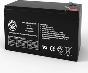 AJC Battery Compatible with Notifier SFP-1024 12V 7Ah Alarm Battery
