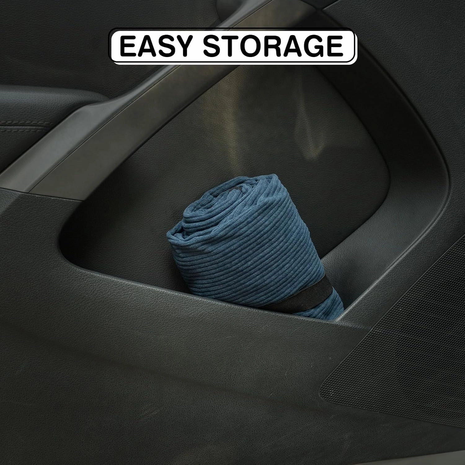 All Weather Waterproof Car Seats Cover – Sweatproof Blue Car Seatcovers with Slip Resistant Backing for Front Seat in Cars Trucks SUVs – Universal Cloth Seats Liner Fit for After Athletic