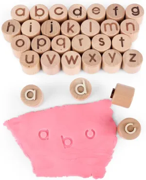 Alphabet Playdough Stamps for Kids, Lowercase Clay Letter Stamps for Toddler, Playdough Bulk Pack Classroom, Playdough Sets for Kids Ages 2-4