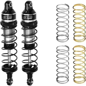 Aluminum 7075 Alloy Front Or Rear Adjustable Spring Shock 87mm for Traxxas 1:16 Mini Maxx 4WD 107154-1 / Mini XRT VXL-3S 108076-1 Monster Truck Upgrades - Silver