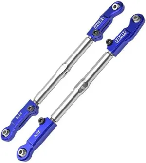 Aluminum 7075-T6   Stainless Steel Rear Camber Links for Traxxas 1/8 4WD Sledge Monster Truck 95076-4 Upgrades - Blue