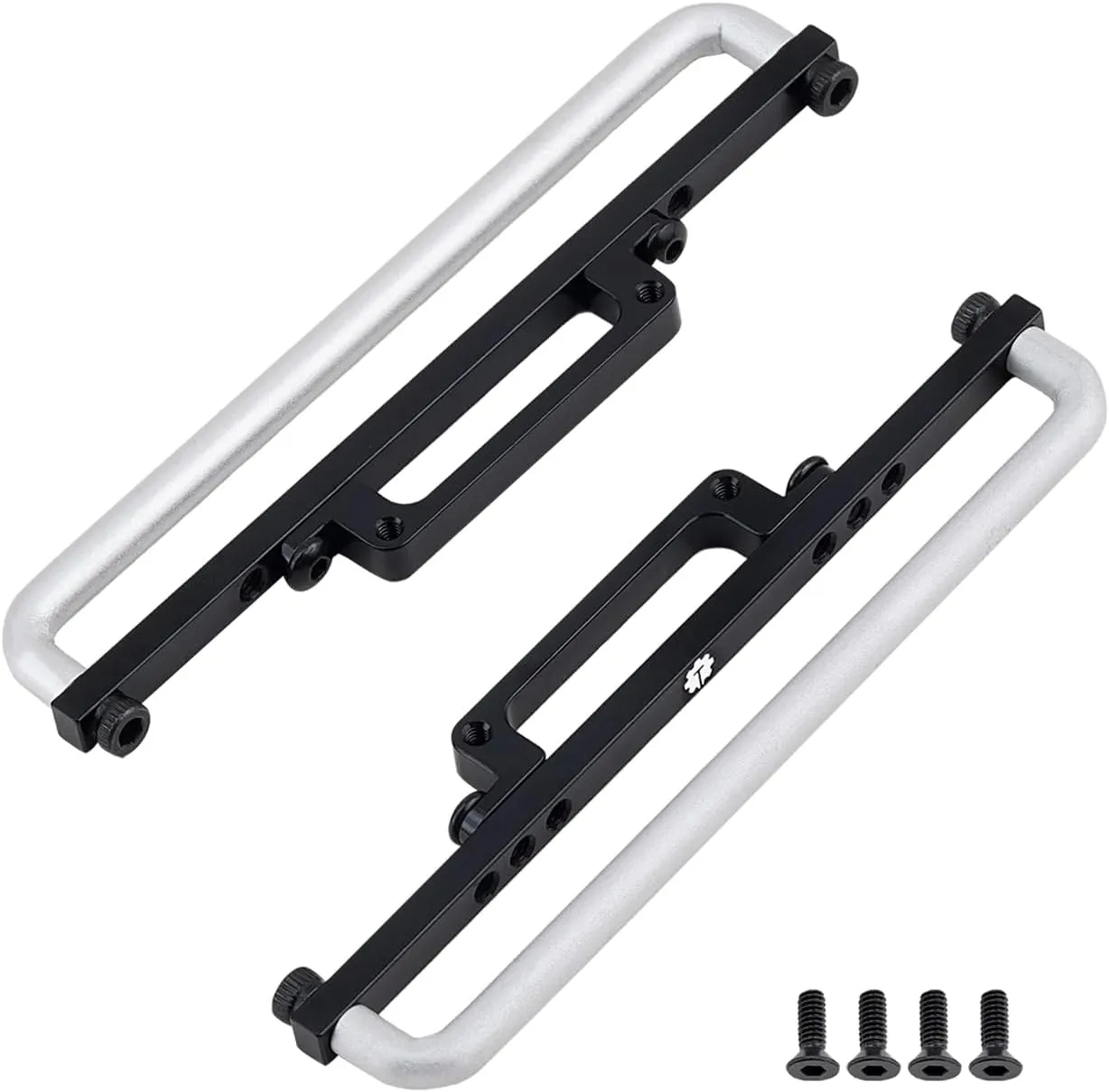 Aluminum Side Step Running Board for Redcat Ascent-18 1/18 Scale RC Rock Crawler Upgrades,1 Pair