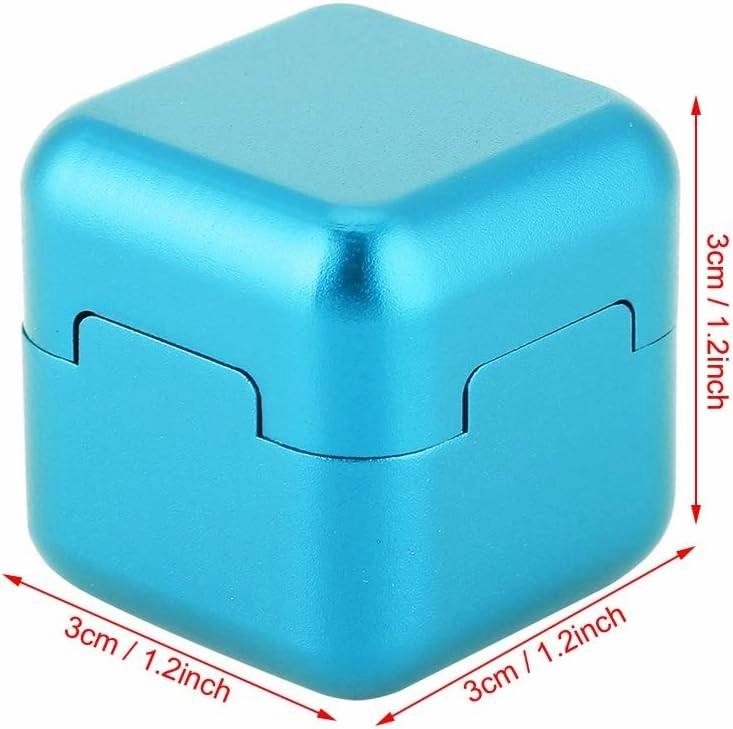 Aluminum Portable Mini Cue Tip Chalk Holder Billiard Pool Chalks Carrier Case for Billiard Cue Billiard Accessory