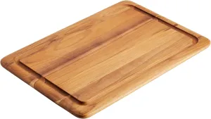 Anolon Pantryware Reversible Teak Wooden Cutting/Carving Board, 14 Inch x 20 Inch - Wood