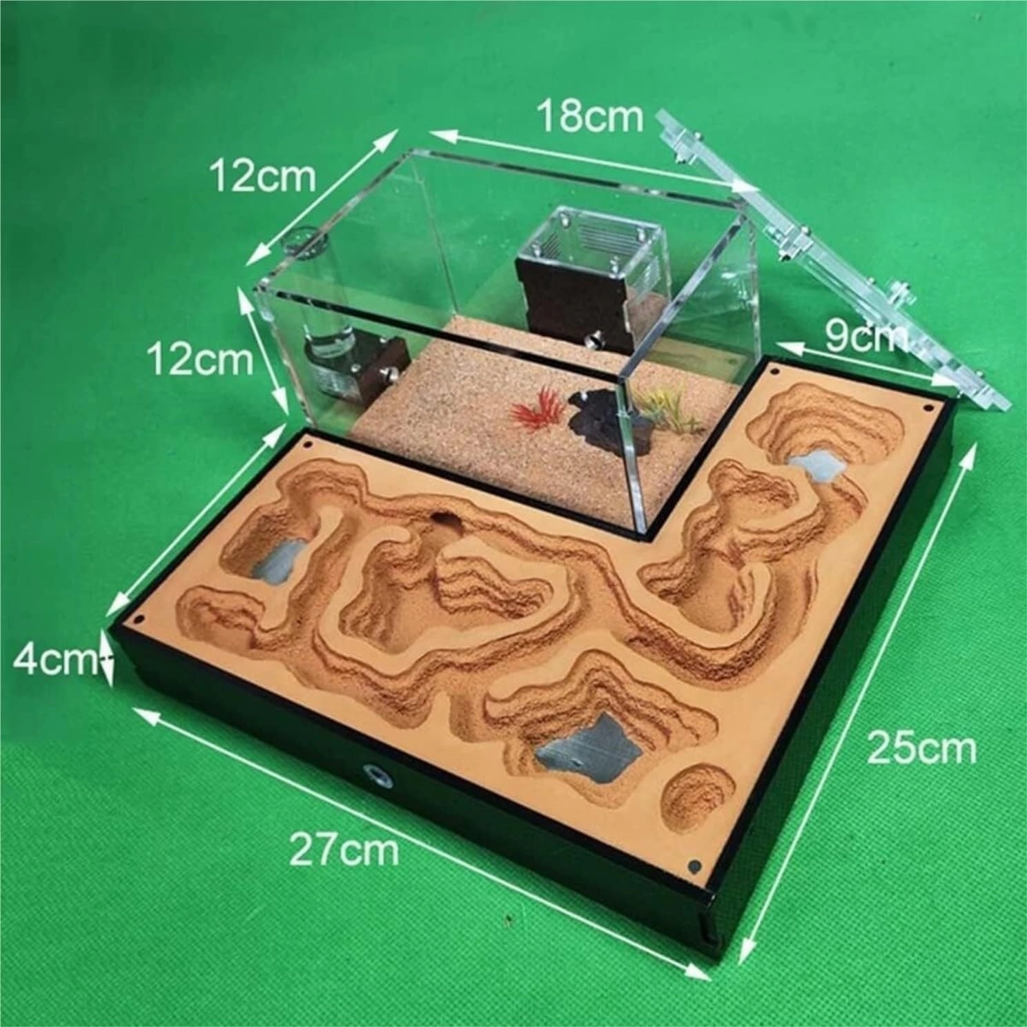 Ant Farm Ant Nest Ant House Classic Ant Farm Acrylic Plaster Ant Castle Flat Ant Hill Habitat Feeding Area Workshop Ant Nest Farm Ant Farm for Live Ants