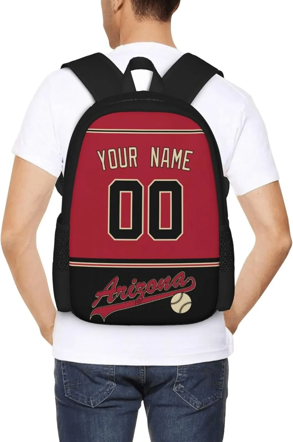 ANTKING Arizona Backpack High capacity Custom Any Name and Any Number Gifts for Kids Men Fans