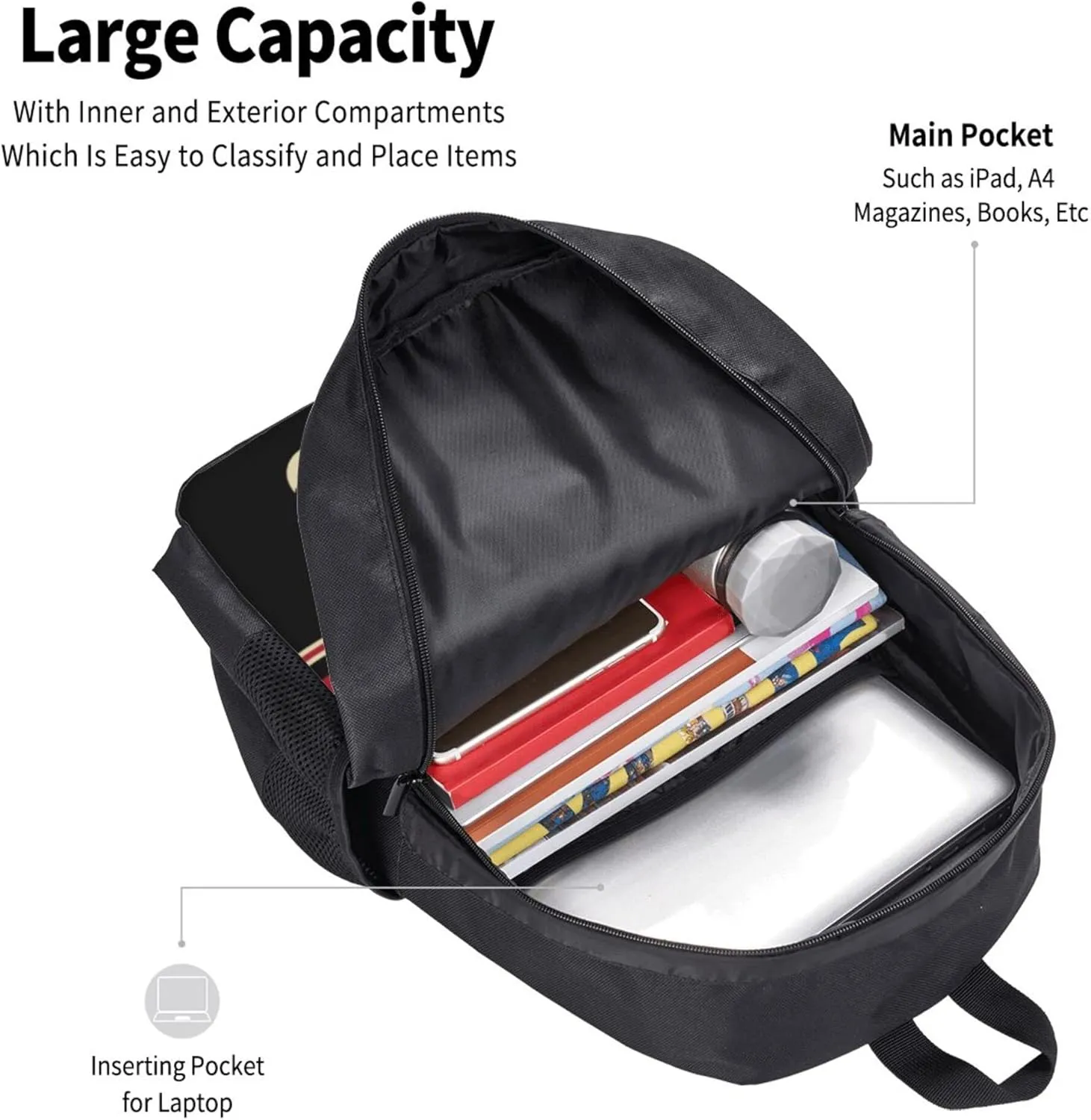 ANTKING Arizona Backpack High capacity Custom Any Name and Any Number Gifts for Kids Men Fans