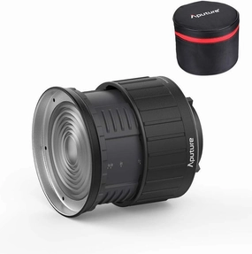 Aputure Fresnel 2x Attachment with Rotating Barrel Design and 7-Inch Front Ring