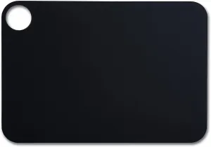 ARCOS Cutting Board with Hole Hanger. Smooth Surface for Chopping Food in Cellulose Fibre and Resin. Professional Meat and Vegetable Cutting Utensil. Serving Board. Color Black. 330 x 230 mm