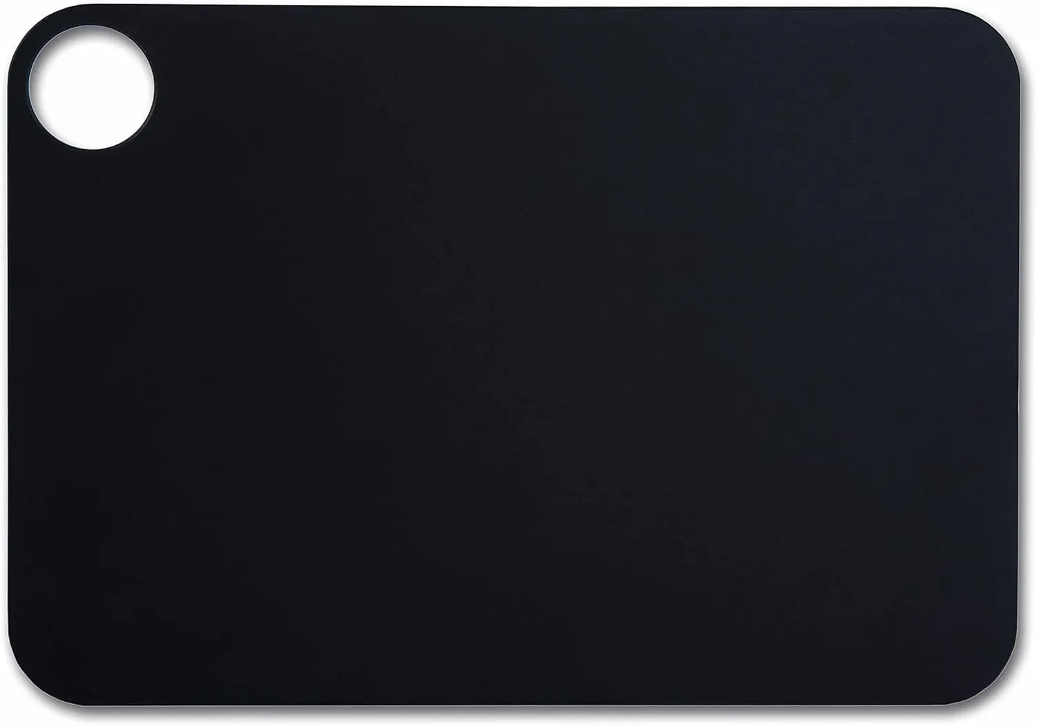 ARCOS Cutting Board with Hole Hanger. Smooth Surface for Chopping Food in Cellulose Fibre and Resin. Professional Meat and Vegetable Cutting Utensil. Serving Board. Color Black. 330 x 230 mm