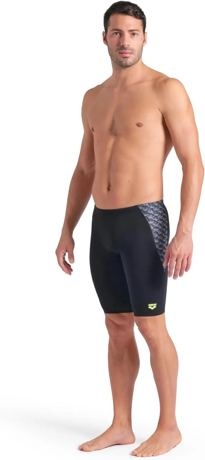ARENA Men's Performance Monogram Swim Jammer Knee-Length Swimsuit Training Bathing Suit
