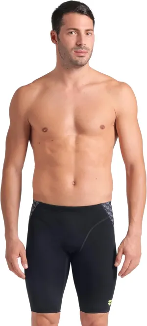 ARENA Men's Performance Monogram Swim Jammer Knee-Length Swimsuit Training Bathing Suit