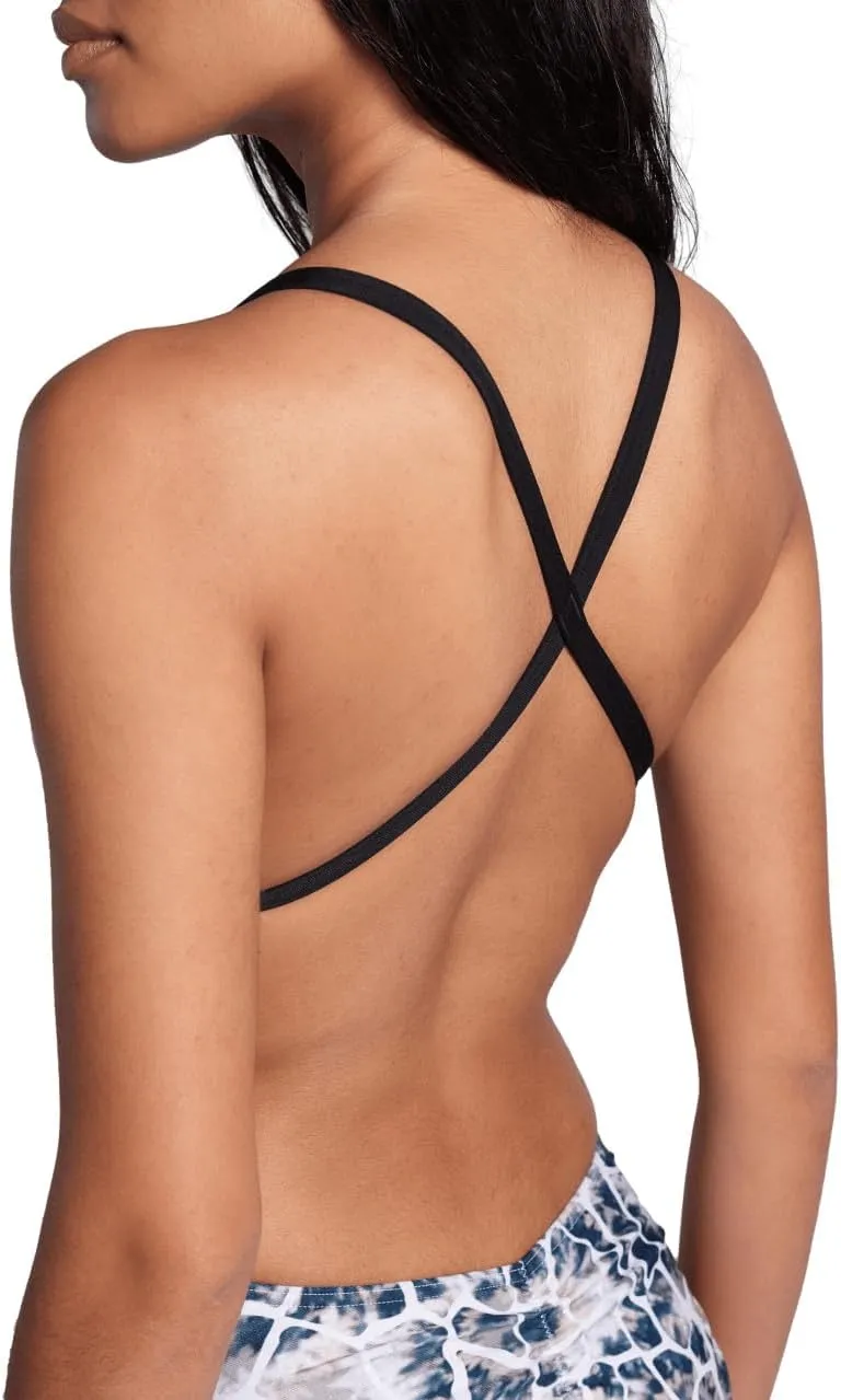 ARENA Performance Earth Women's Swimsuit X Cross Back One Piece MaxLife Athletic Pool Training Suit for Frequent Swimming
